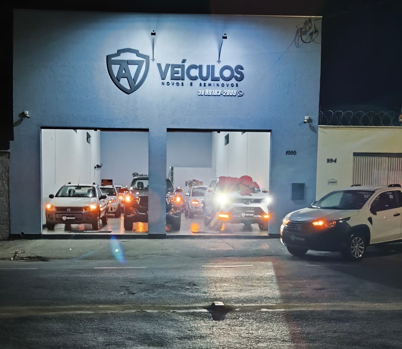 Fachada da A7 Veículos